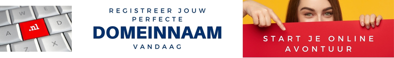 Registreer je domeinnaam Banner